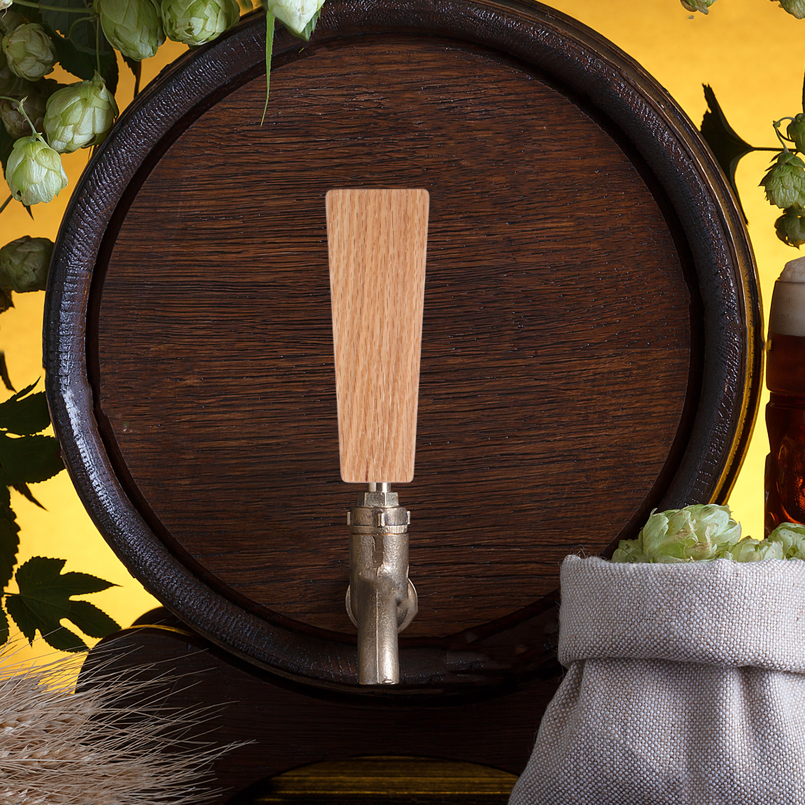 Wedding Tap - Coconut Wood Beer Tap Handle Chalkboard