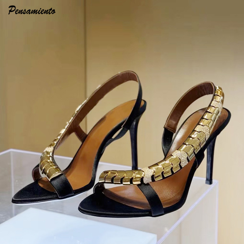 Wedding Fx - Luxury Rhinestones Sequined Satin Women Gladiator