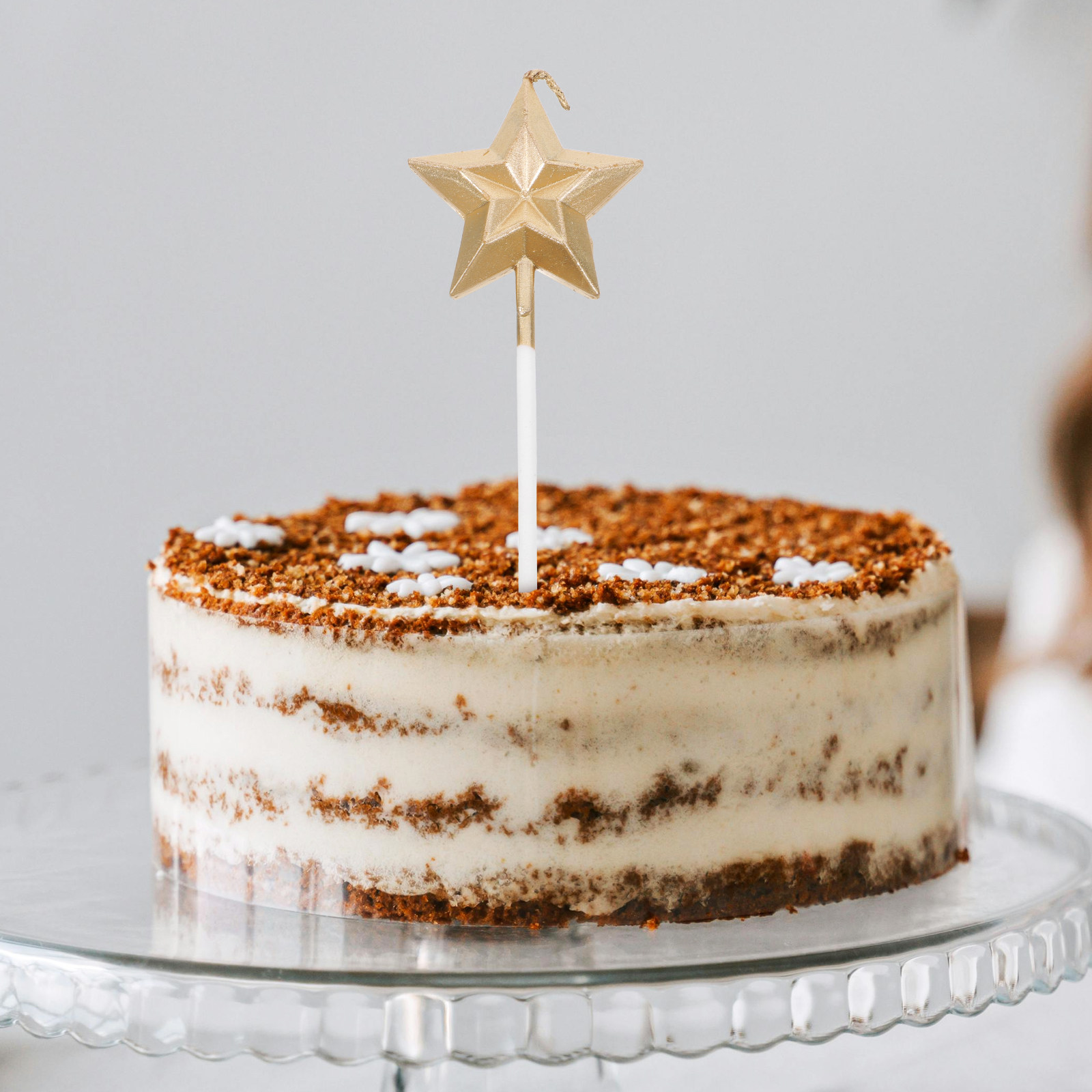 Wedding Cake Supply - 8Pcs Glitter Metallic Birthday Cake Decor