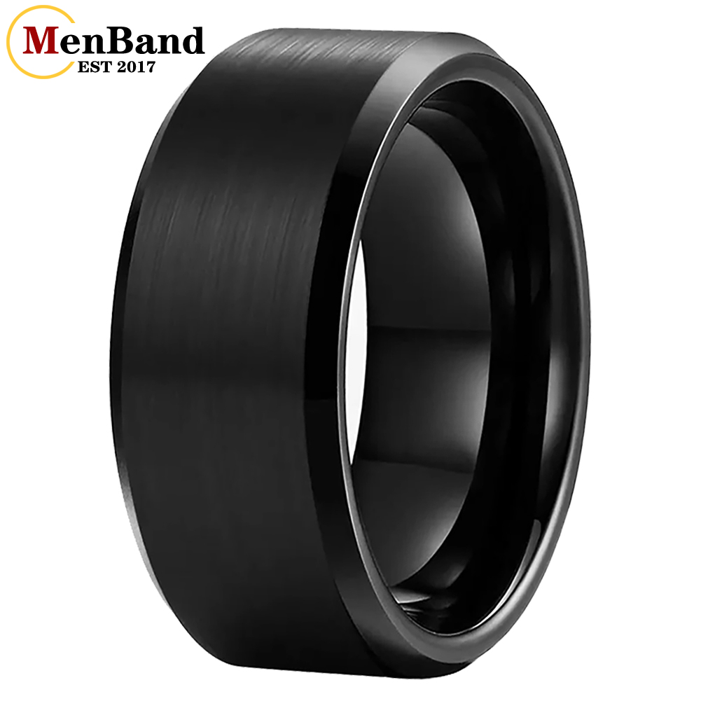 Wedding Zone - MenBand Basic 10/12mm Men Wedding Black