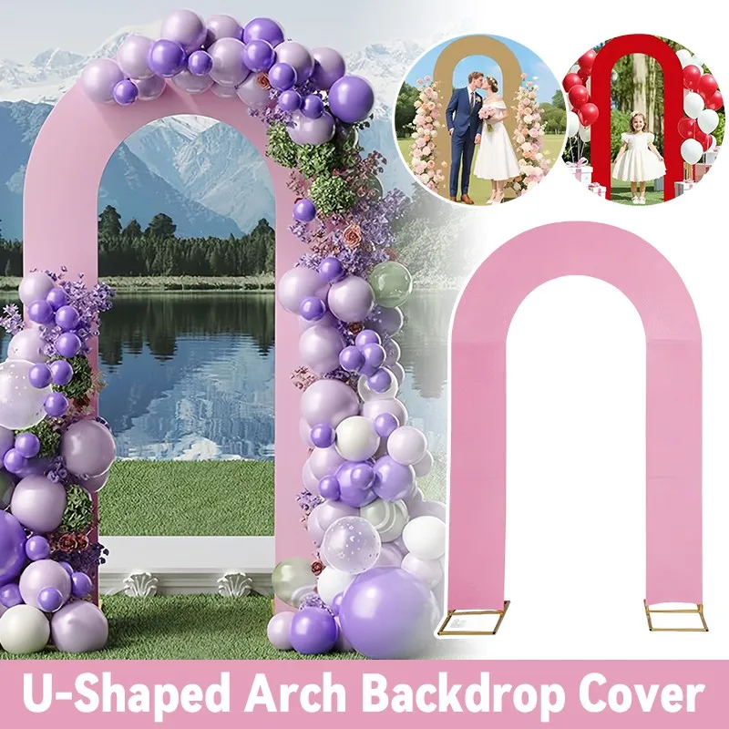 Wedding Support - Stretchy Open Stand Covers U-Shaped Arch