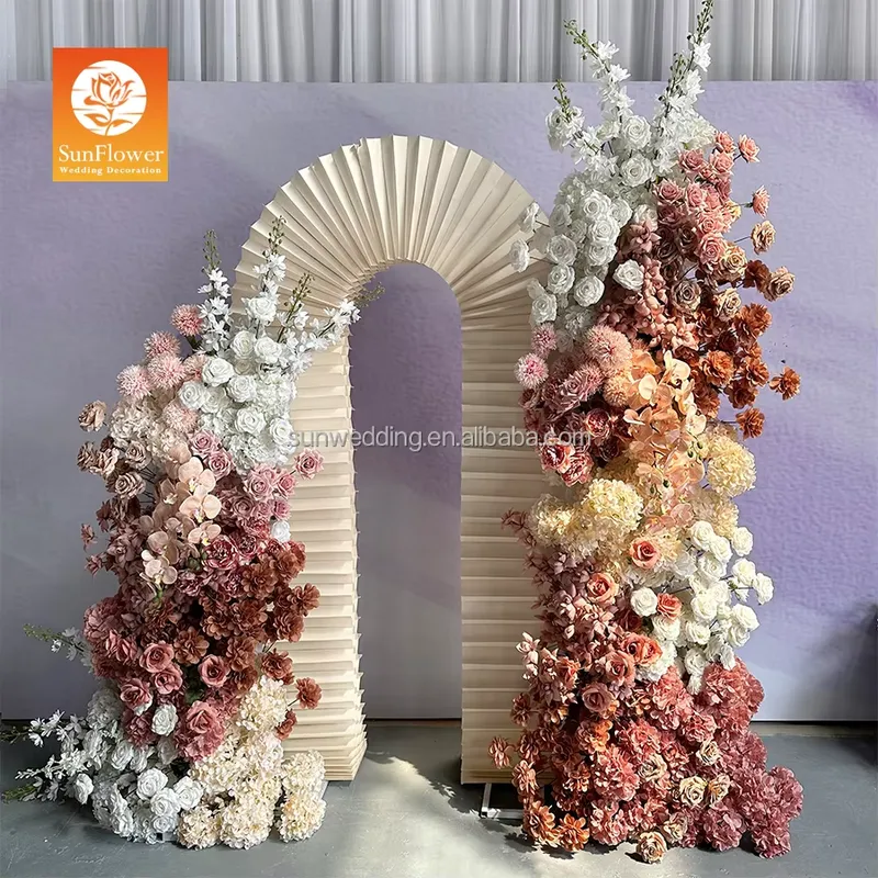 Wedding Arch Flower - Sunwedding Hanging Metal Frame Silk Flower