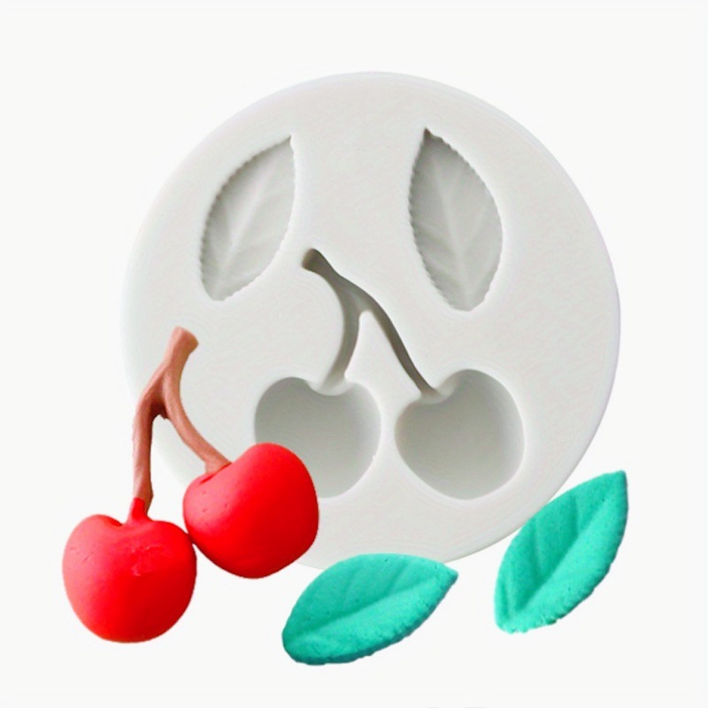Wedding Cake Supply - 1pc,Mini Cherry and Strawberry Silicone Molds