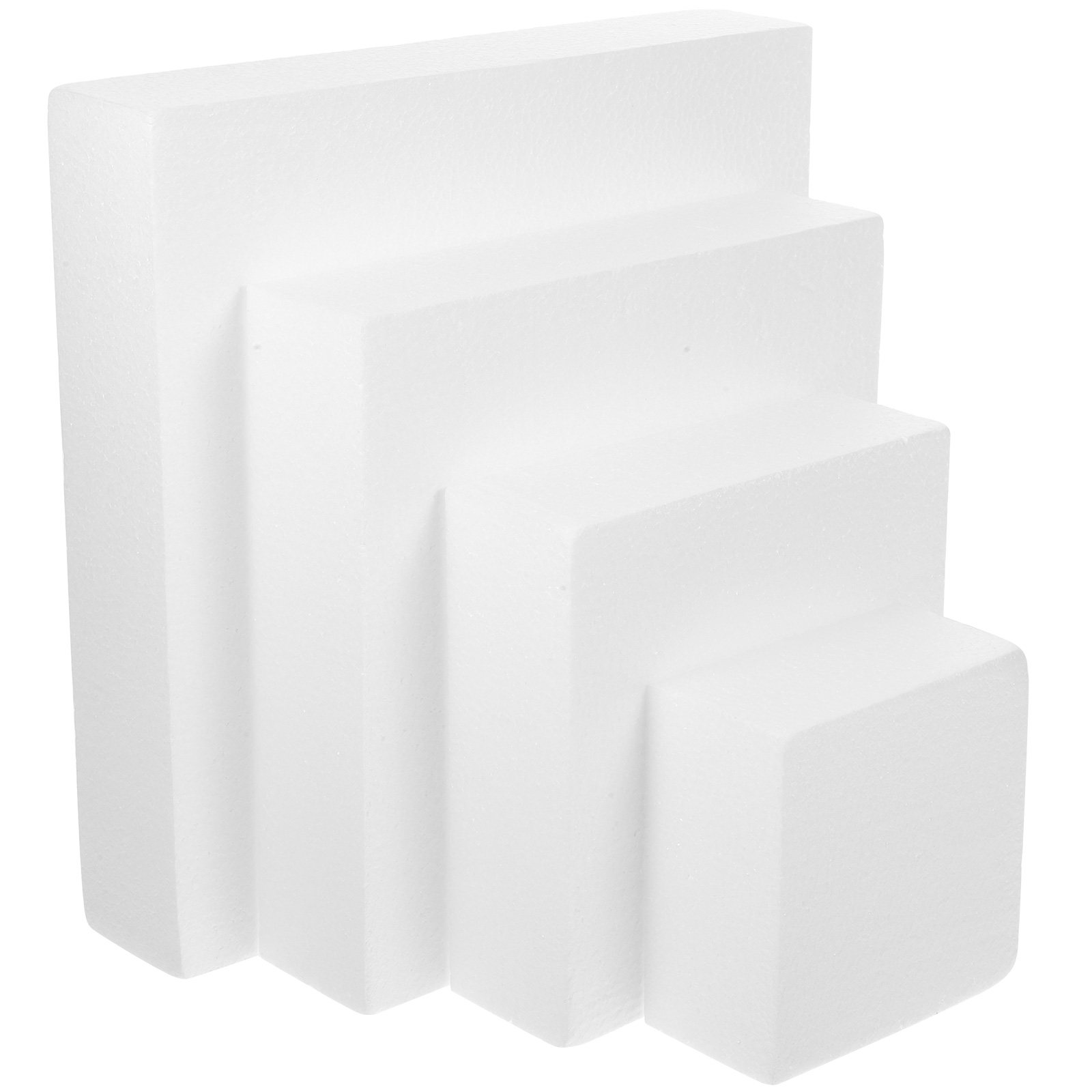 Wedding Cake Supply - 4Pcs Cake Dummy Foam Cubic Shape