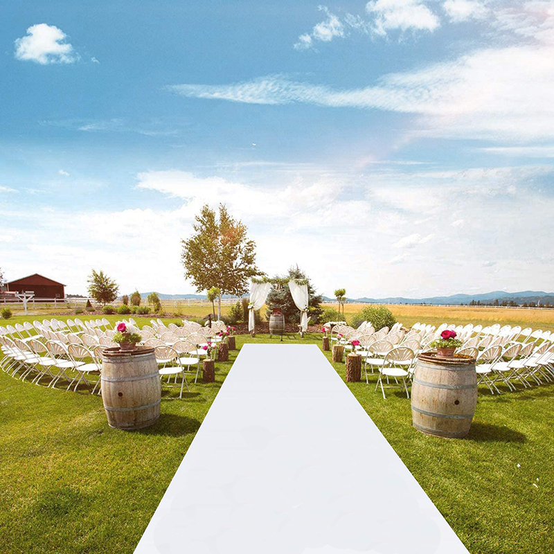 Wedding Tap - Romantic White Wedding Carpet Aisle Runner