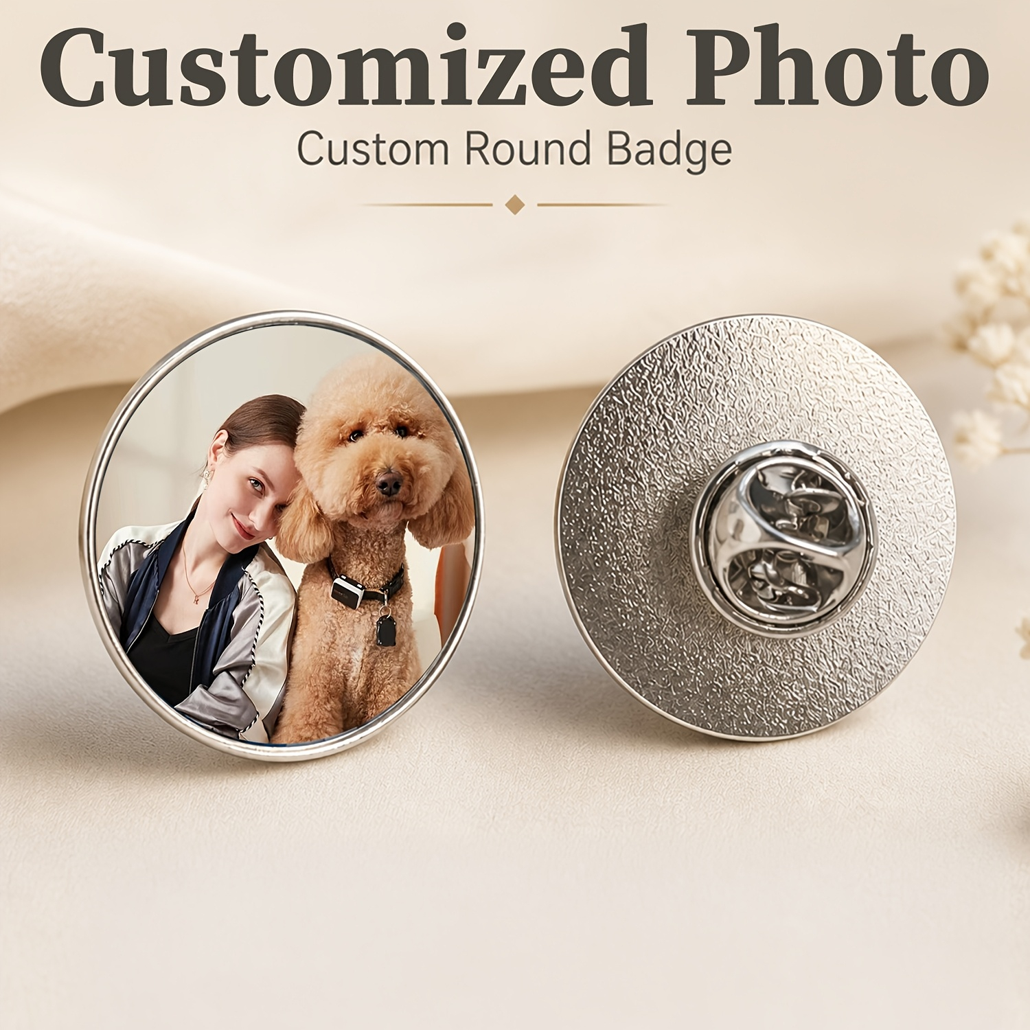 Wedding Support - Customized Pin Brooches Support Personalization, Delicate