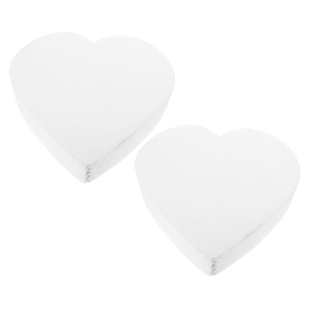 Wedding Cake Supply - 2Pcs Heart Shape Foam Cake Dummy