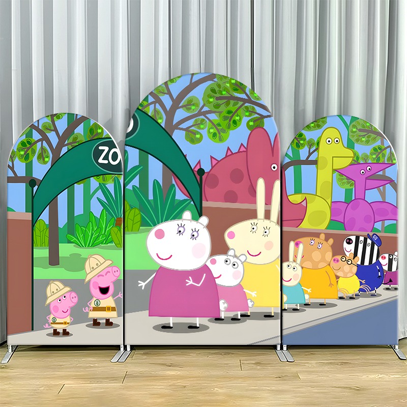 Wedding Zoo - 2D Flat Arch Backdrop Cover Single