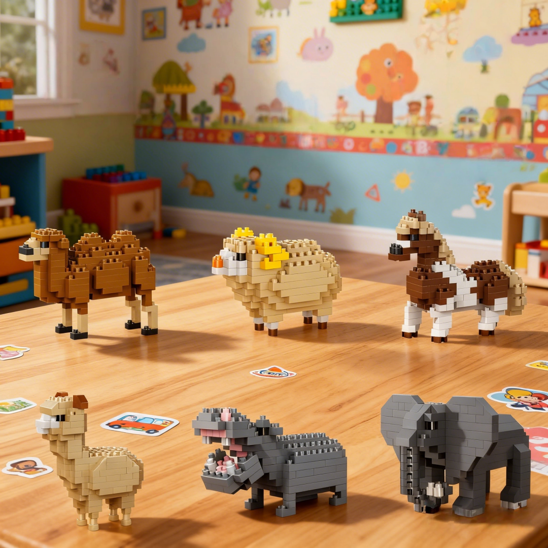 Wedding Zoo - 3D Mini Zoo Micro Building Blocks—Easy