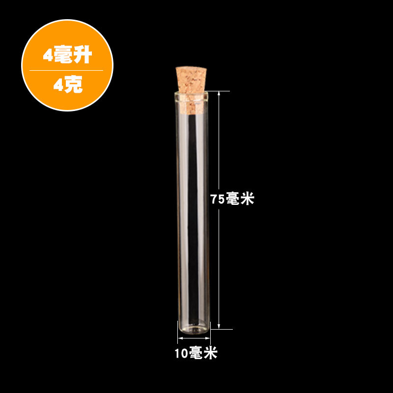Wedding Zoo - 200pcs 10x75mm Transparent Glass Test Tubes