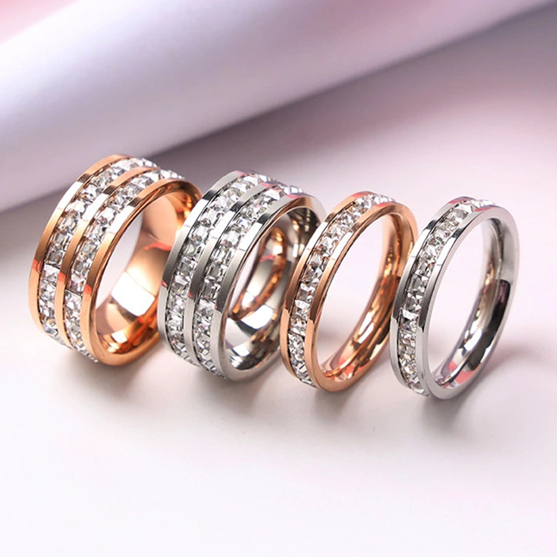 Wedding Zone - Luxury Rose Gold Color Single Double