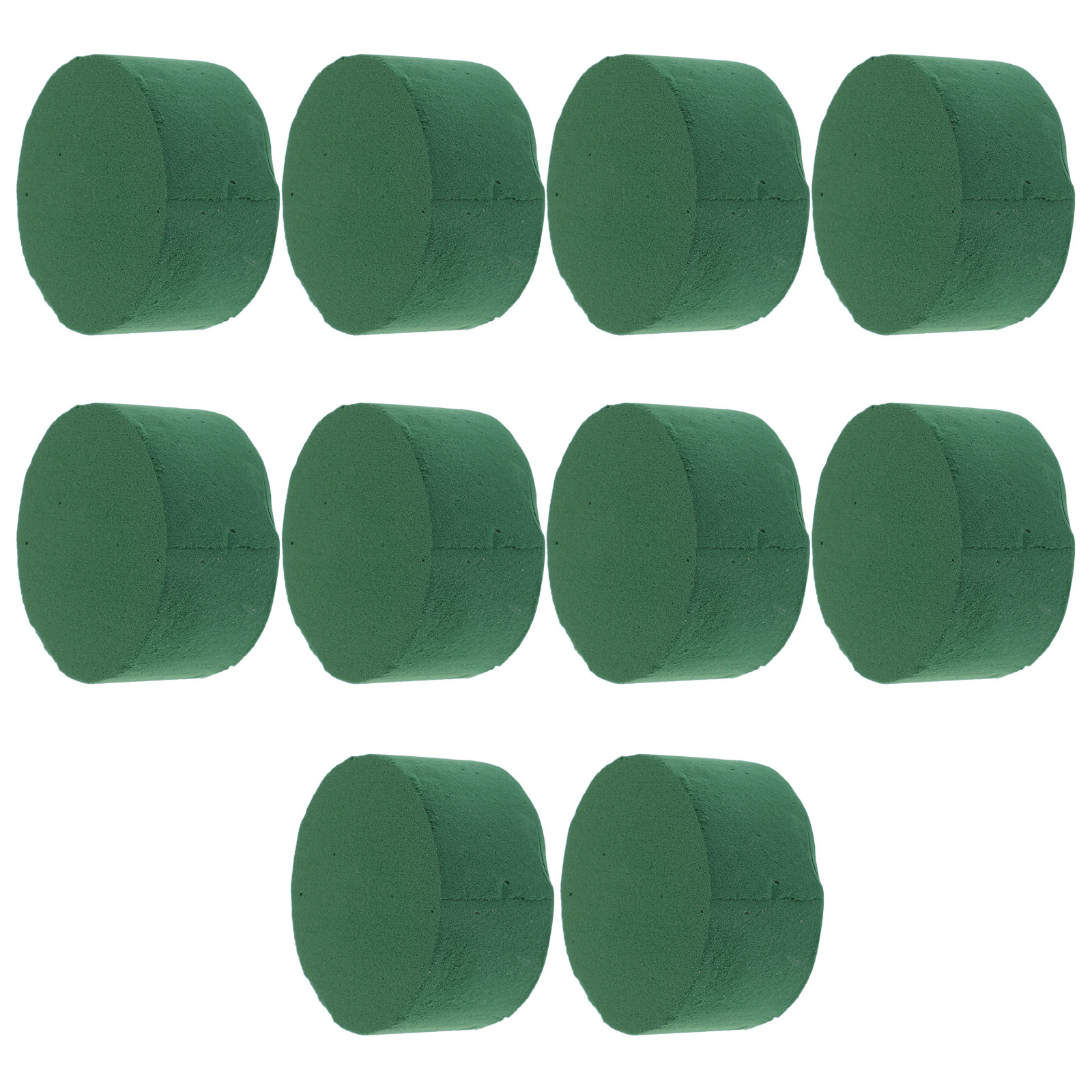 Wedding Support - 10Pcs Green Floral Foam Round Blocks