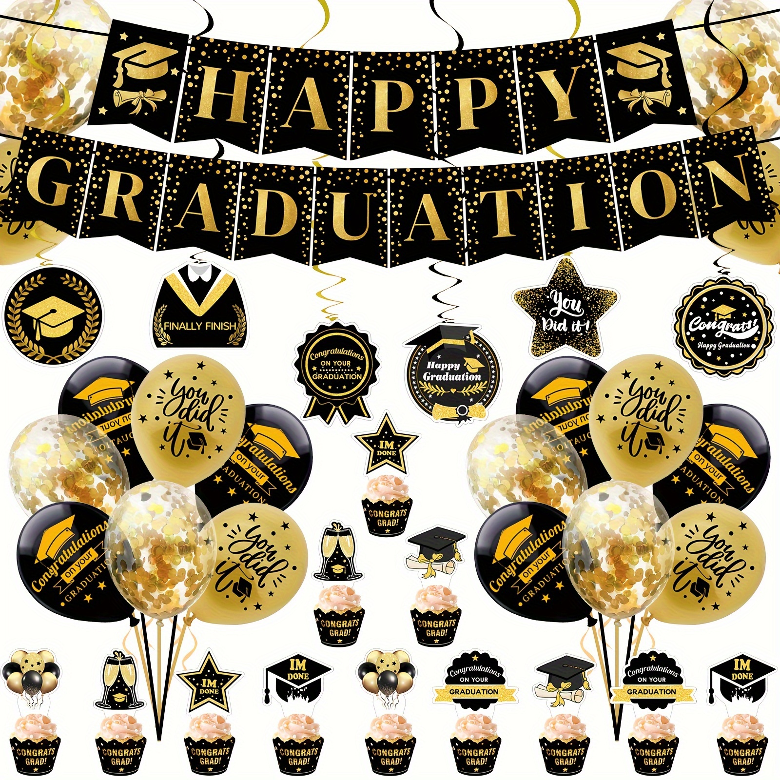 Photo Booth Prop - 2026 Graduation Party Decoration Kit Congratulations