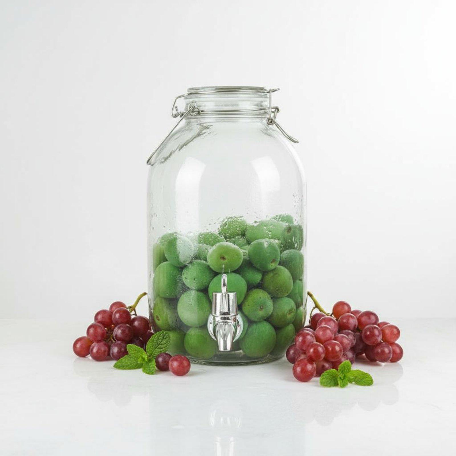 Wedding Tap - Glass Jar with Spigot Large Drink