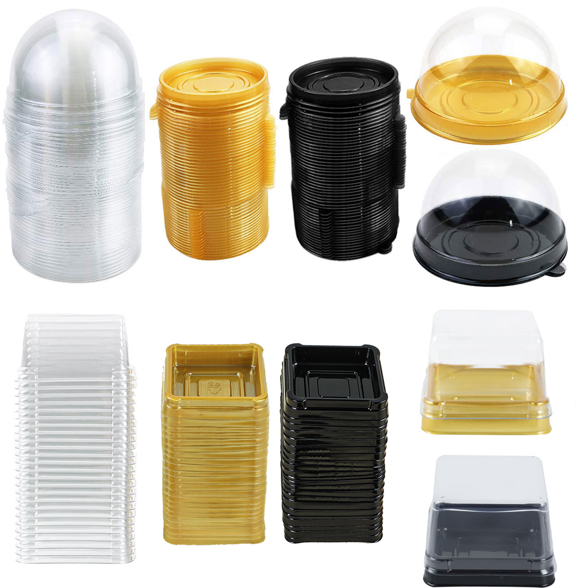 Wedding Cake Supply - Transparent Cake Dessert Box Container Transparent