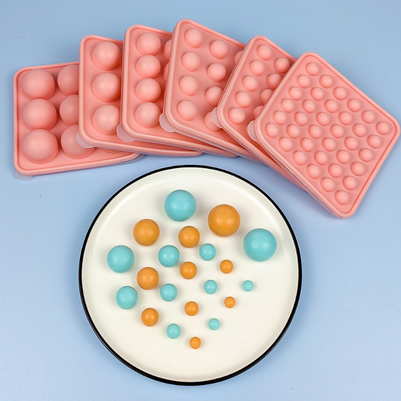Wedding Cake Supply - Porous Round Candy Chocolate Silicone Mold