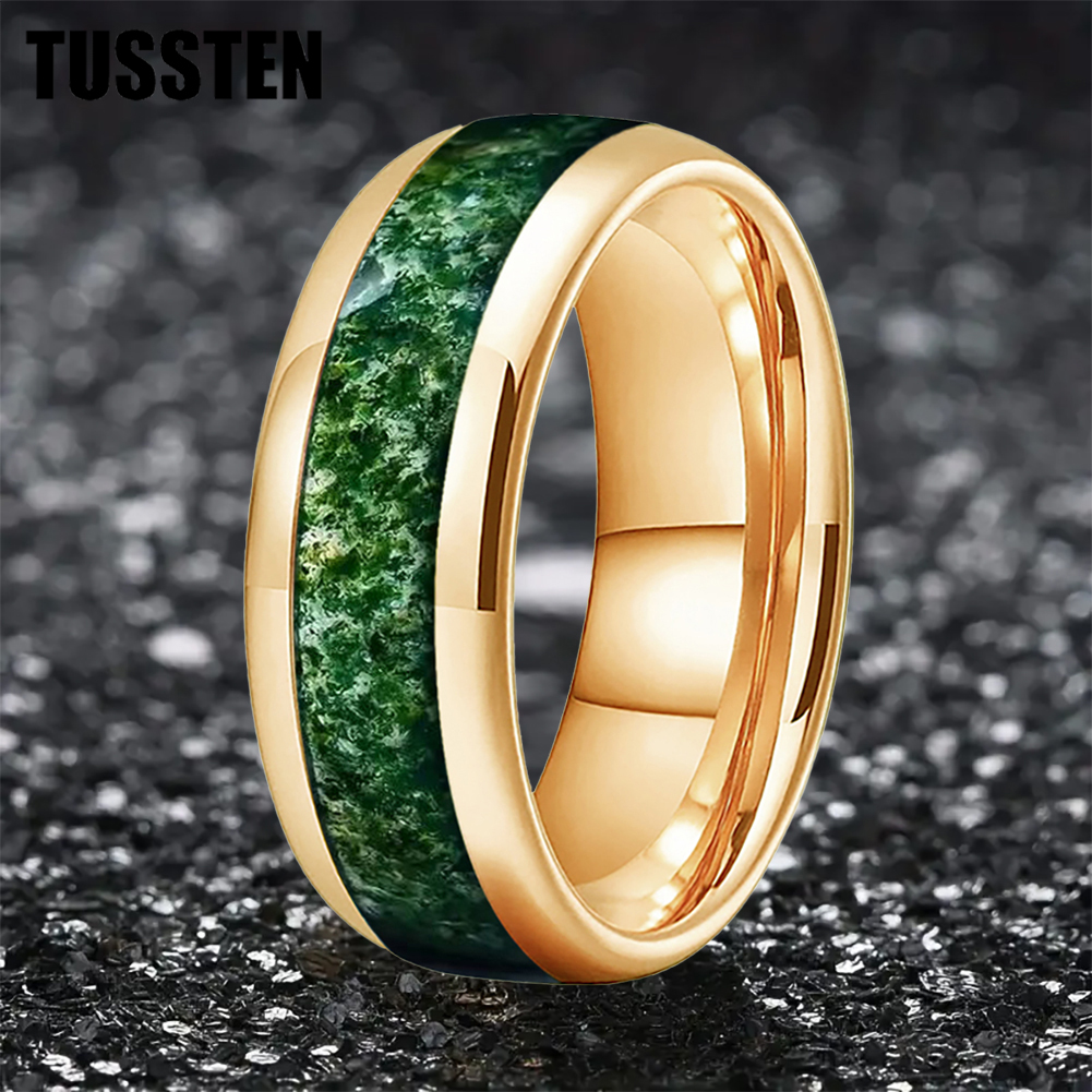 Wedding Zone - TUSSTEN 4/6/8MM Dome Edges Mens Womens