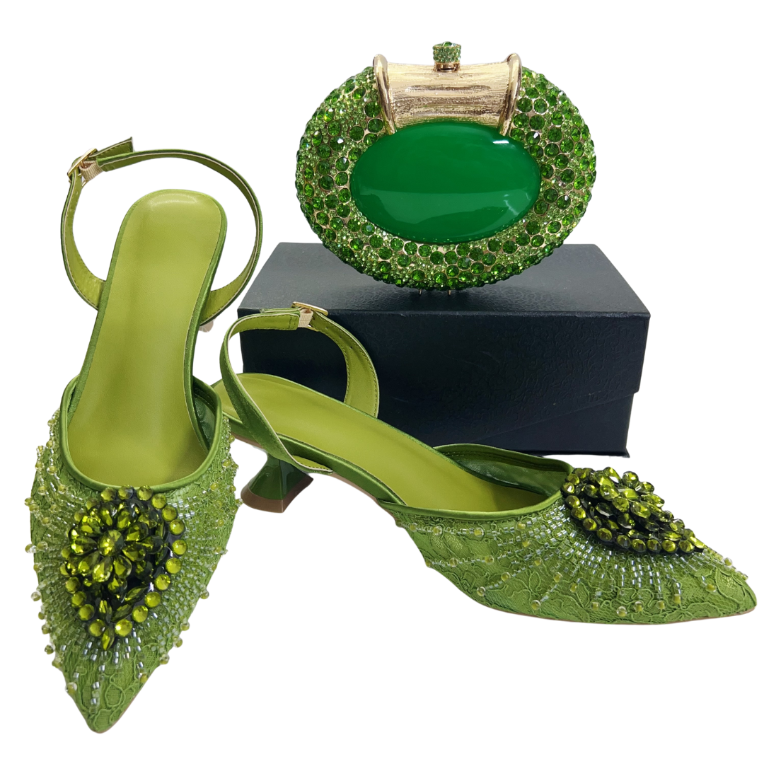 Wedding Fx - Italian Designer Evening Shoes With Clutch
