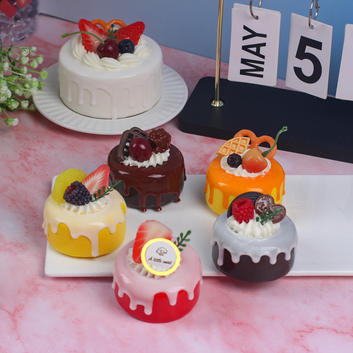 1PC Artificial Cake Dessert We - Wedding Cake Supply ulasan dan harga