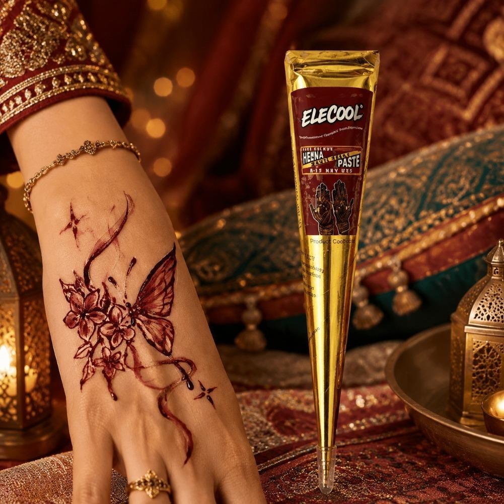 Natural Black Henna Flash Tatt - Indian Wedding Supply ulasan dan harga
