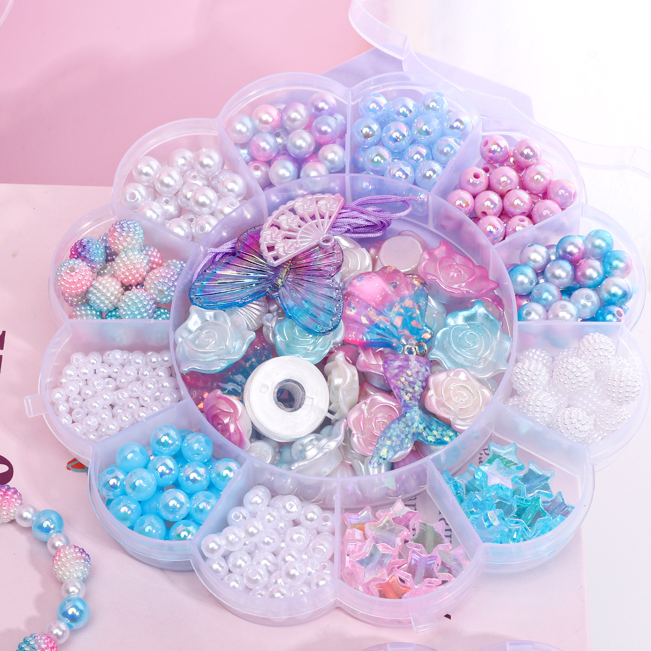 13Grid 0.6-2.6cm Mermaid Color - Wedding Zone ulasan dan harga