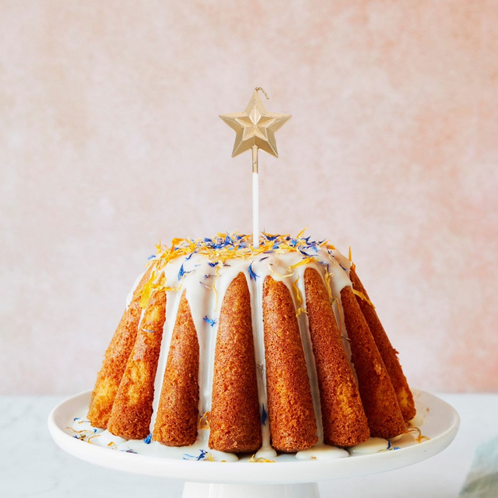 8Pcs Glitter Metallic Birthday - Wedding Cake Supply ulasan dan harga