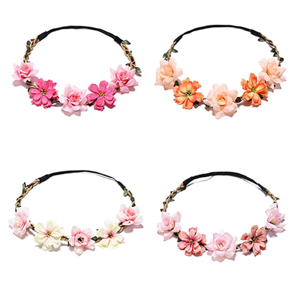 Floral Wreaths Girl New Hair F - Wedding Arch Flower ulasan dan harga
