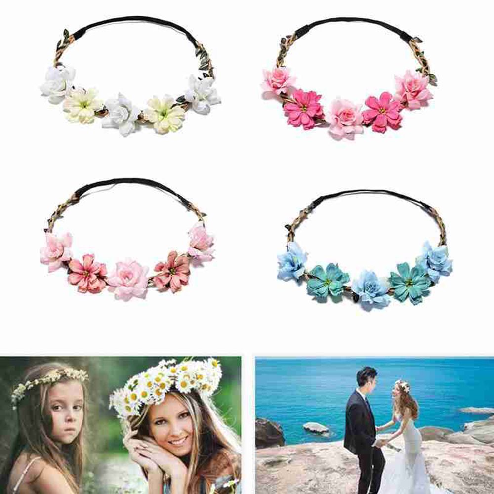 Floral Wreaths Girl New Hair F - Wedding Arch Flower ulasan dan harga