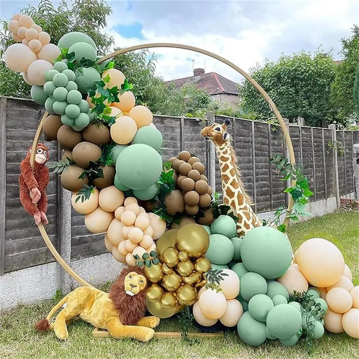 105Pcs Jungle Animal Balloon G - Wedding Zoo ulasan dan harga