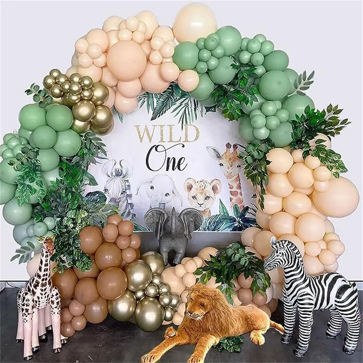 105Pcs Jungle Animal Balloon G - Wedding Zoo ulasan dan harga