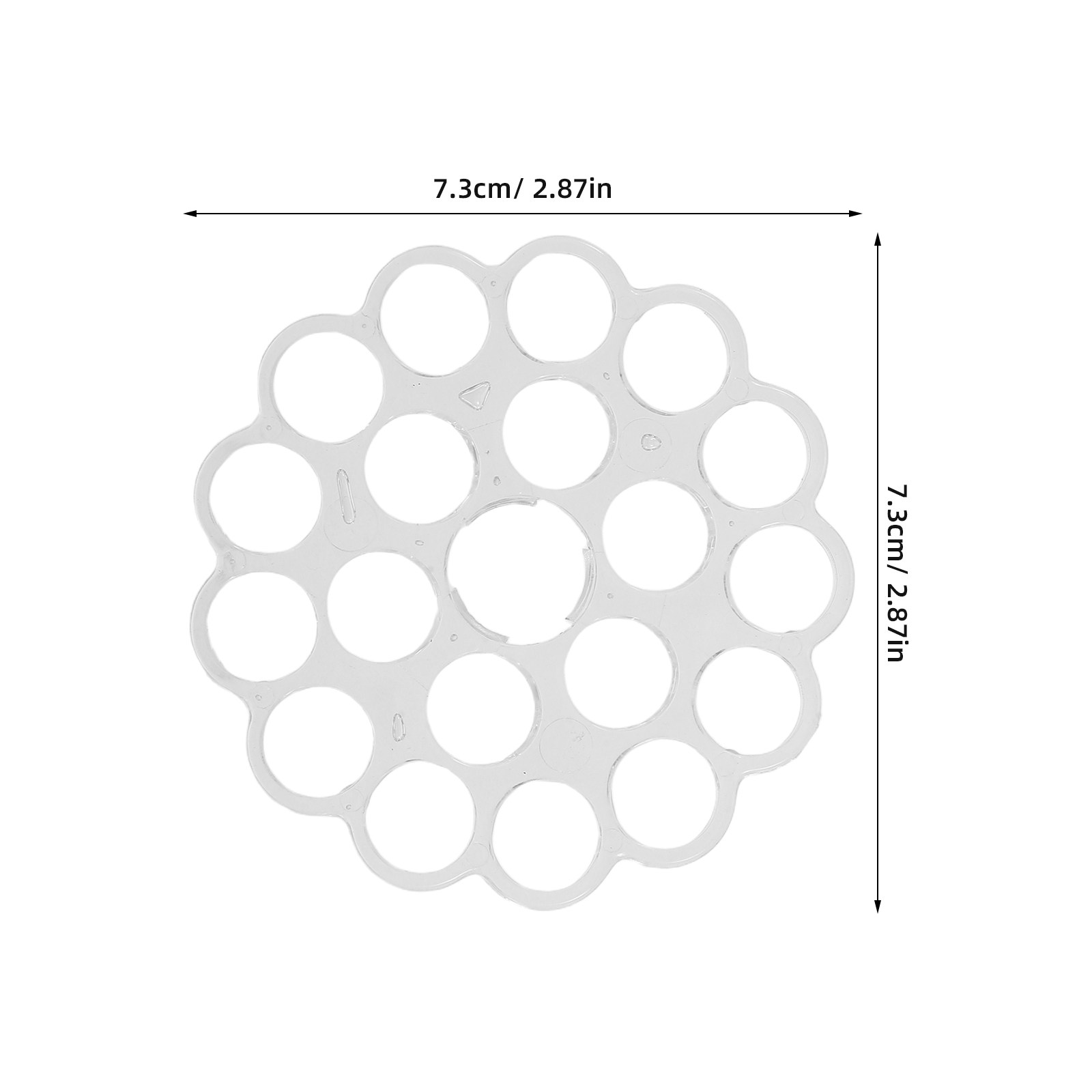 2Pcs Clear Floral Grid Flower  - Wedding Support ulasan dan harga