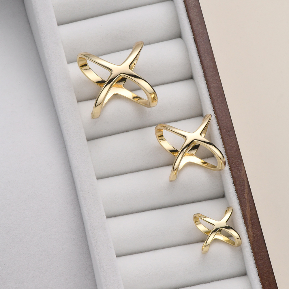 3pcs X Shaped Alloy Scarf Ring - Wedding Zone ulasan dan harga