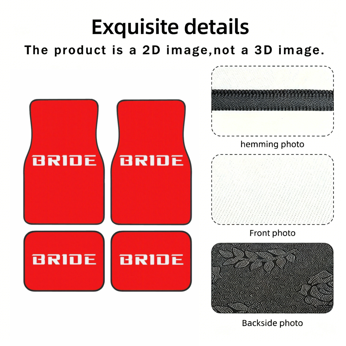 Red Bride Letter Car Floor Mat - Wedding Tap ulasan dan harga