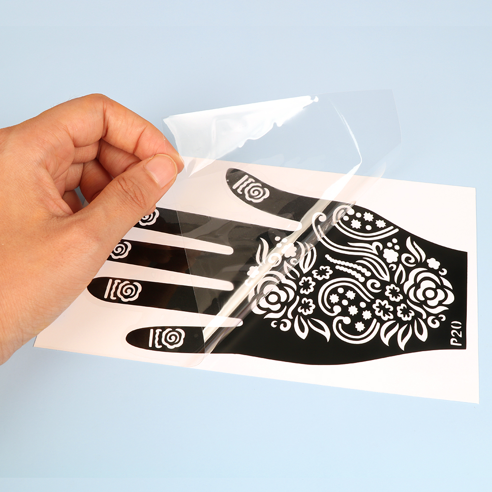 2pcs Henna Tattoo Stencils Tem - Indian Wedding Supply ulasan dan harga
