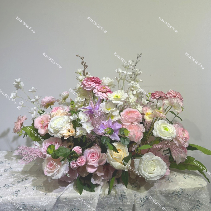 Pink Color Artificial Flowers  - Wedding Arch Flower ulasan dan harga