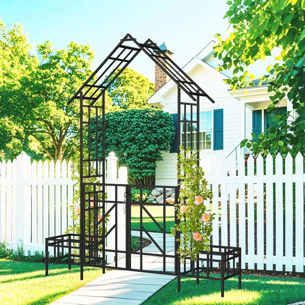 97 Tall Black Metal Garden Arb - Wedding Support ulasan dan harga