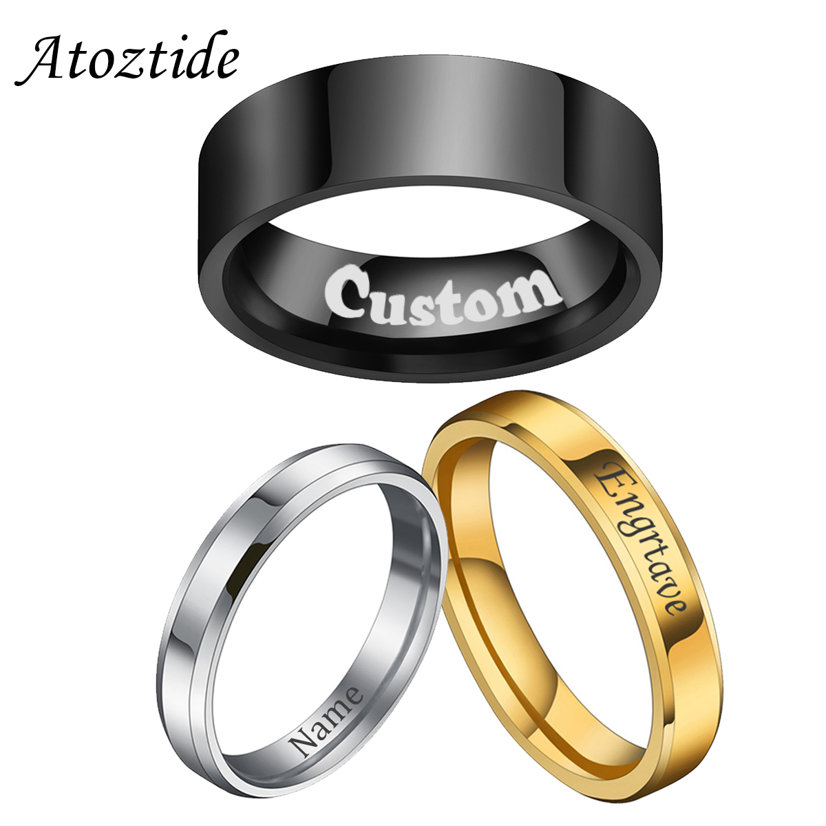 Atoztide 4/6/8mm Personalized  - Wedding Zone ulasan dan harga
