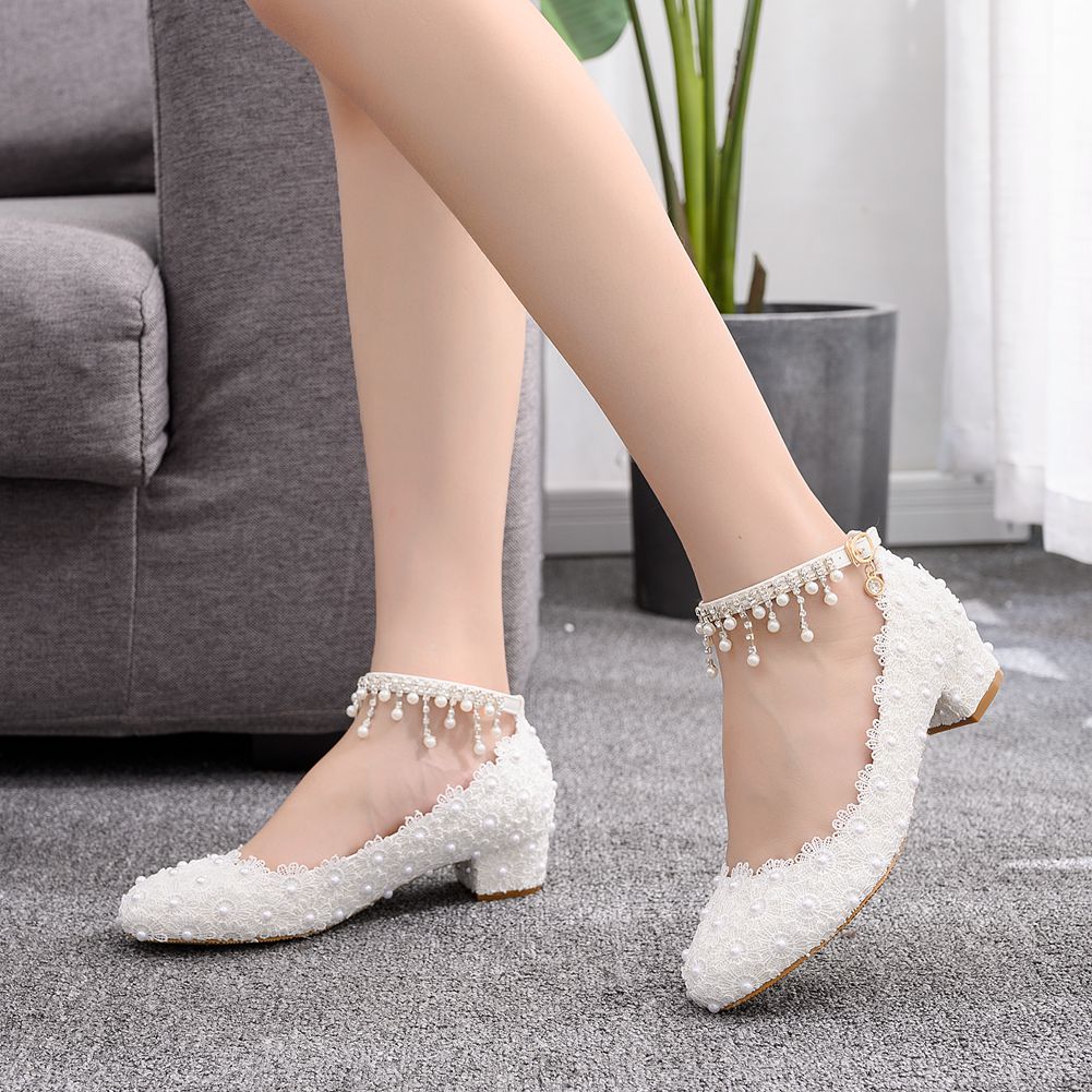 Women's Closed Toe Low Chunky  - Wedding Fx ulasan dan harga