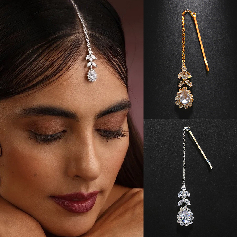 Fashion Indian Bridal Forehead - Indian Wedding Supply ulasan dan harga