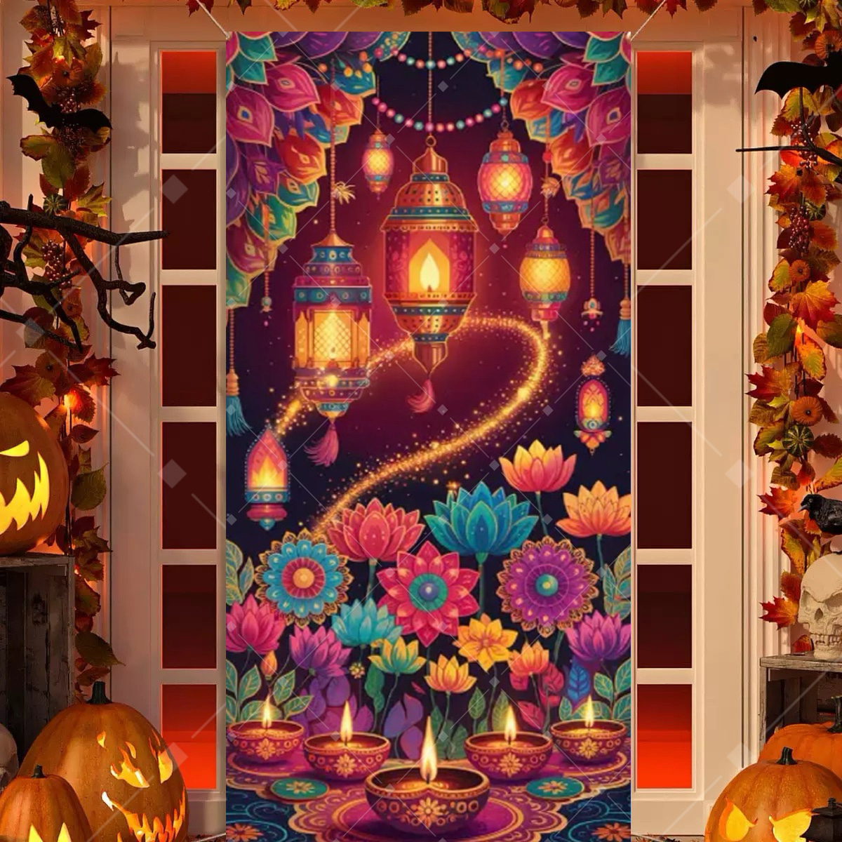 Diwali Decoration Party Backgr - Indian Wedding Supply ulasan dan harga