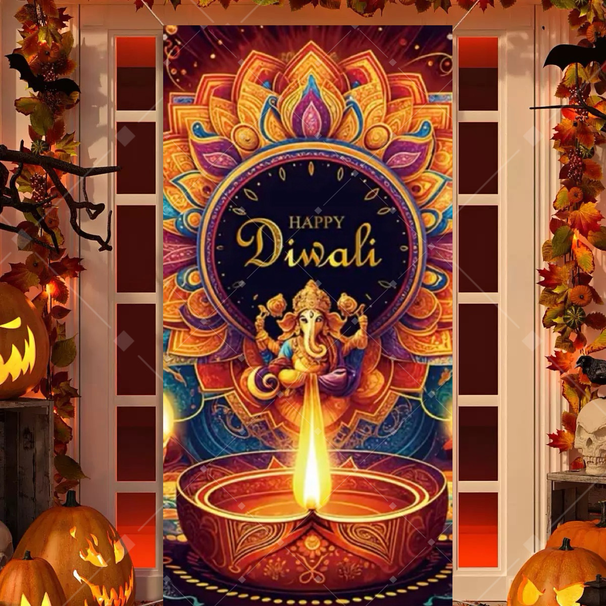 Diwali Decoration Party Backgr - Indian Wedding Supply ulasan dan harga