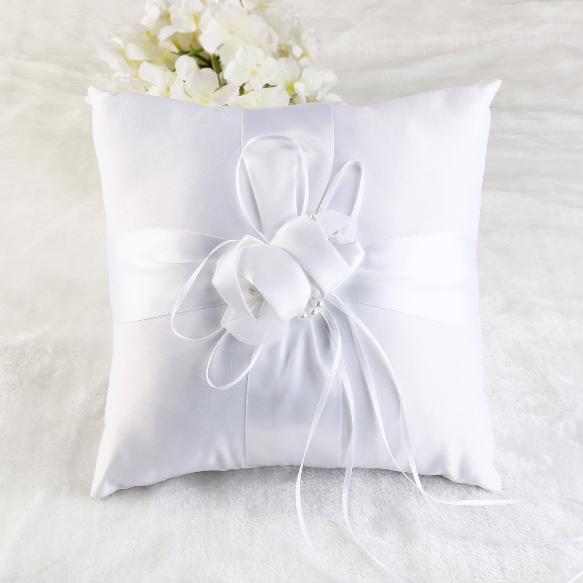 Flower Bud Wedding Pocket Ring - Ring Bearer Pillow ulasan dan harga