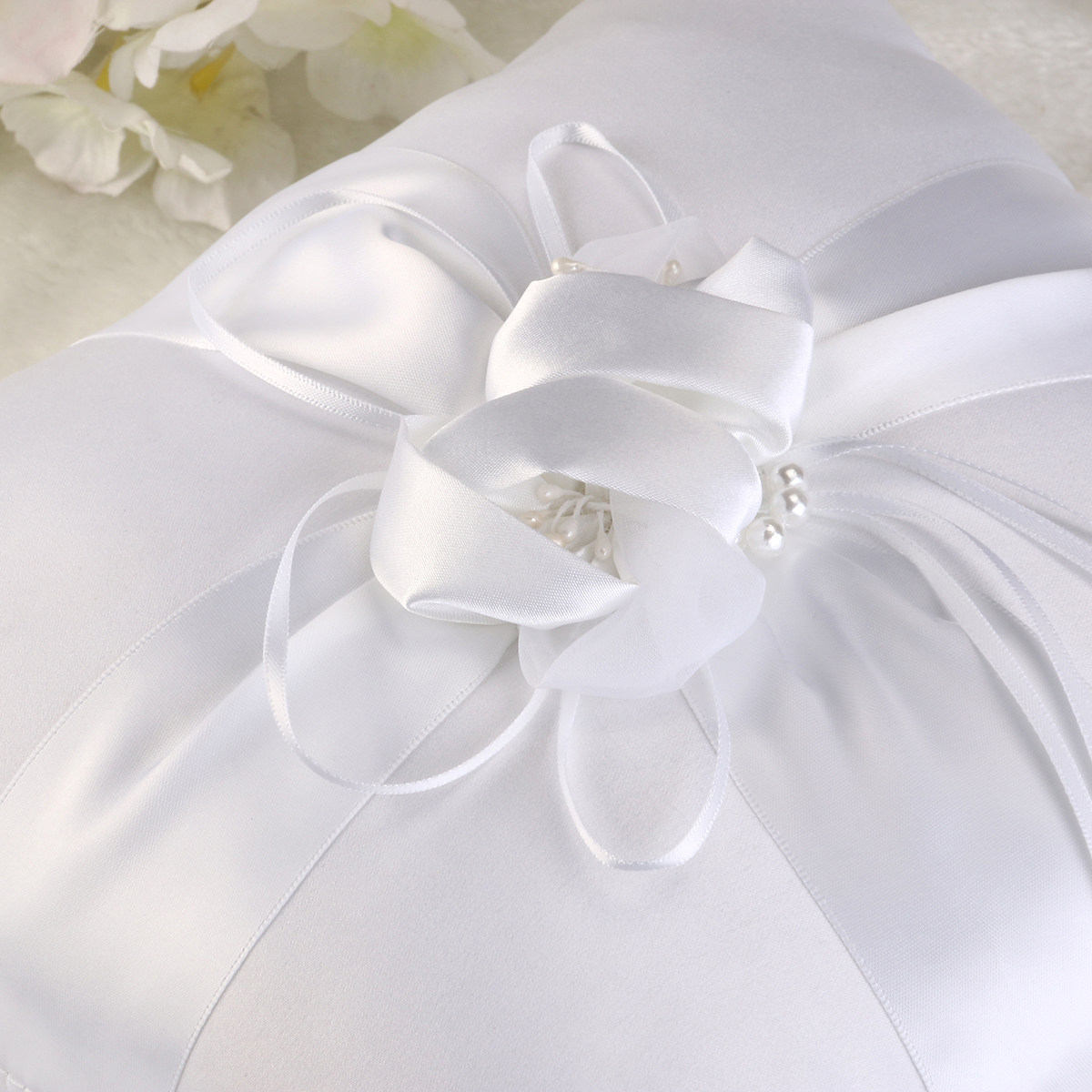 Flower Bud Wedding Pocket Ring - Ring Bearer Pillow ulasan dan harga