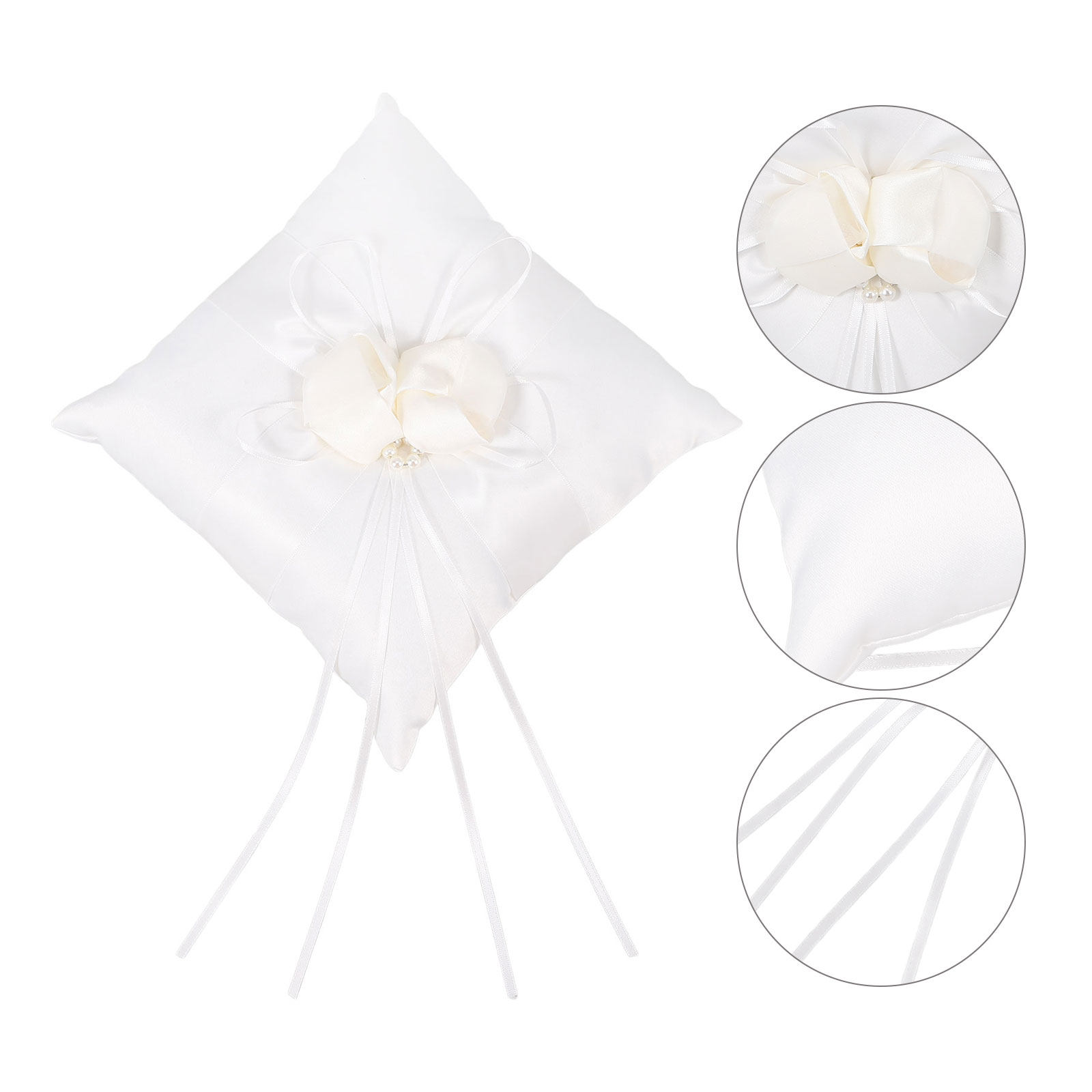 20x20cm White Ring Bearer Pill - Ring Bearer Pillow ulasan dan harga