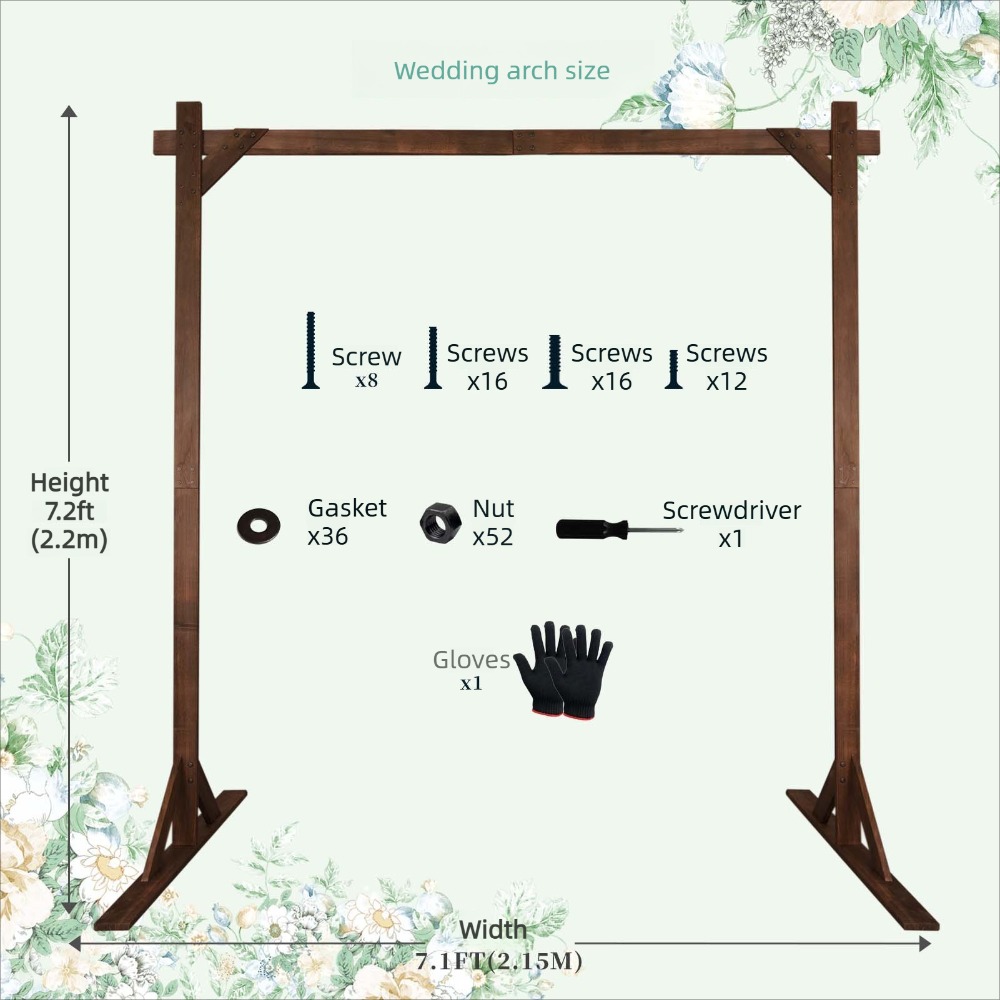 Forest Theme Wooden Wedding Ar - Wedding Support ulasan dan harga