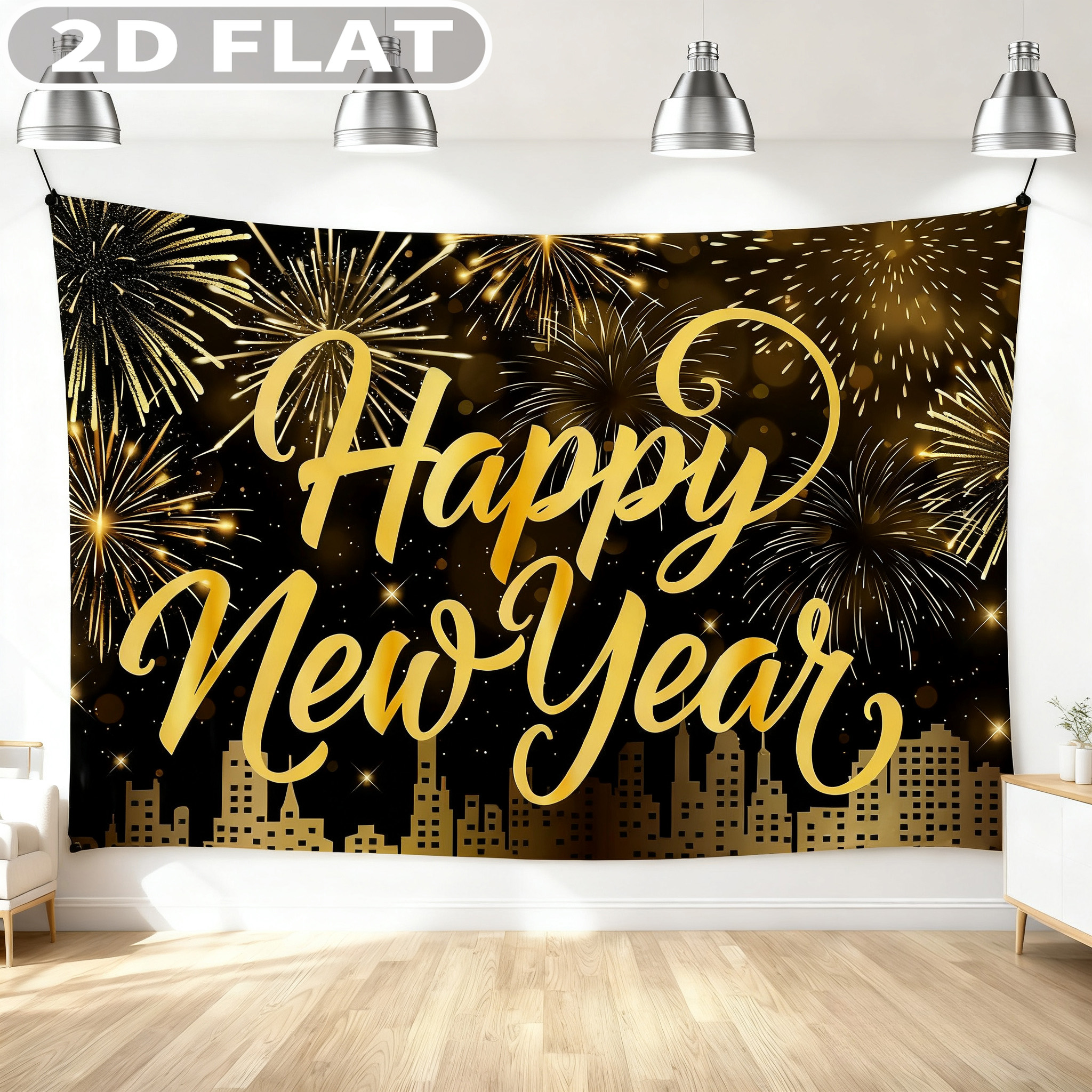 1pc Happy New Year Party Photo - Photo Booth Prop ulasan dan harga