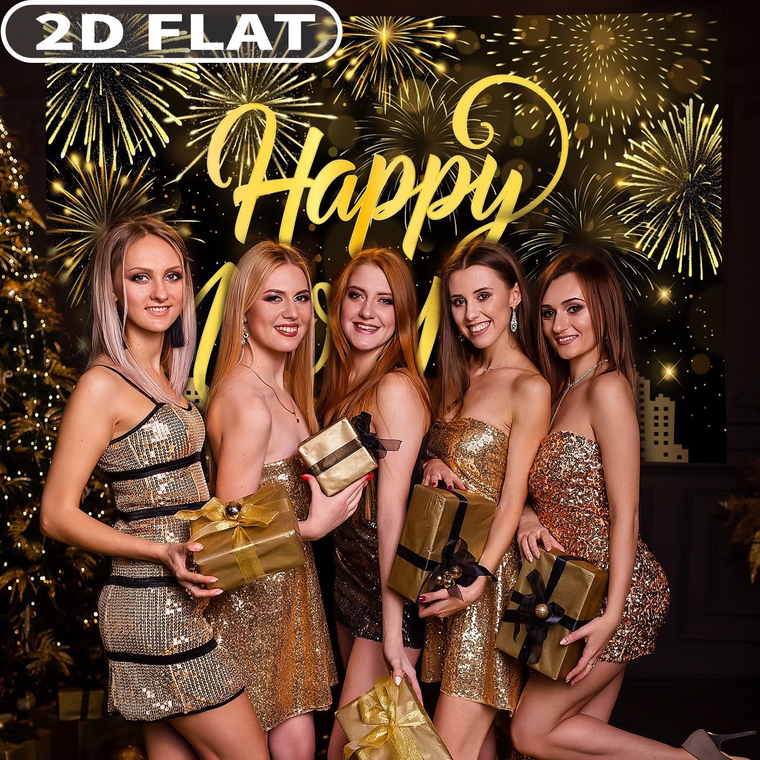 1pc Happy New Year Party Photo - Photo Booth Prop ulasan dan harga