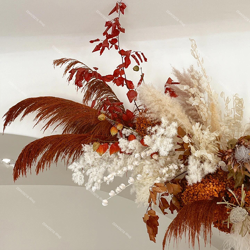 Pampas Grass Artificial Rose F - Wedding Arch Flower ulasan dan harga