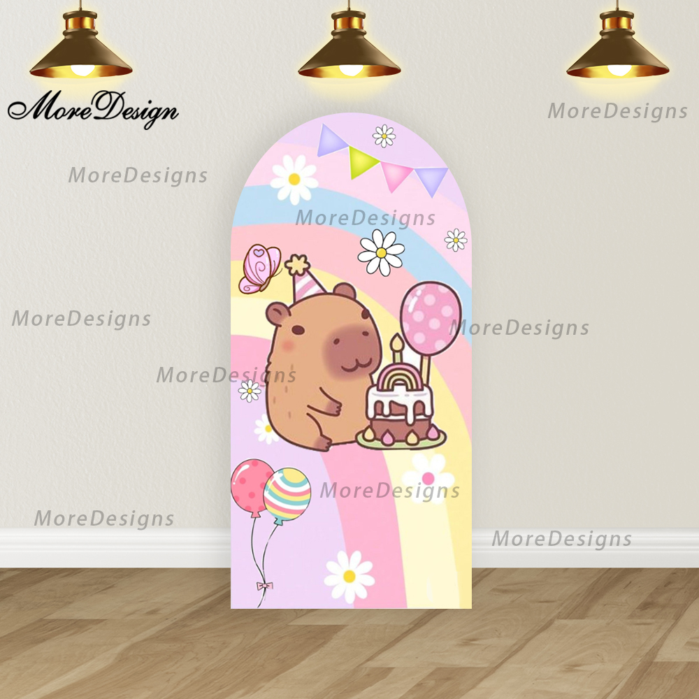 Cartoon Capybara Arched Covers - Photo Booth Prop ulasan dan harga