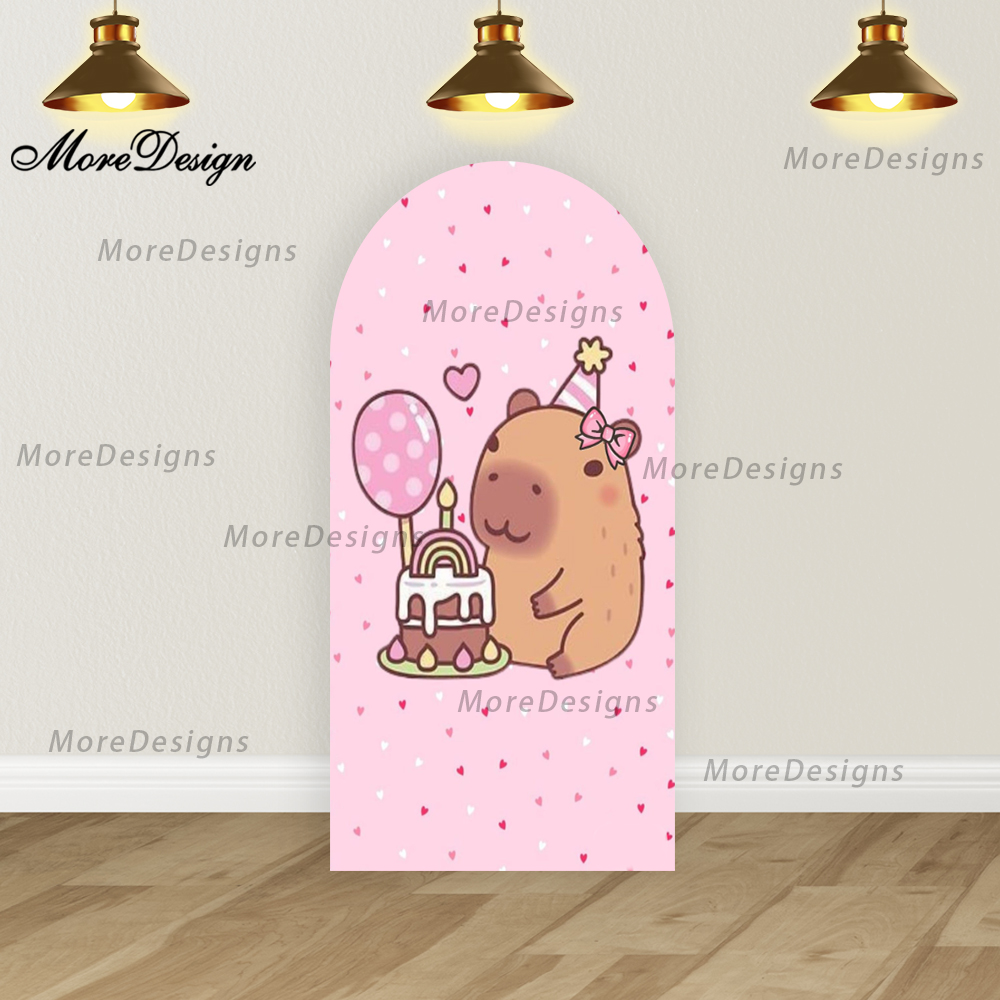 Cartoon Capybara Arched Covers - Photo Booth Prop ulasan dan harga